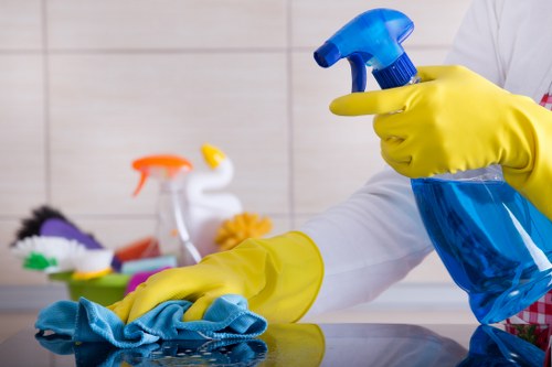 Inspection of carpet cleaning equipment during an active safety check