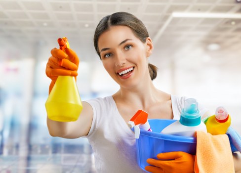 Carpet cleaning team following a structured health and safety policy