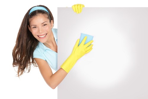 Professional carpet cleaner using controlled methods in a safe environment